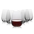 Table 12 15.5-Ounce Stemless Wine Glasses, Set of 6, Lead-Free Crystal, Break Resistant TGS6R30